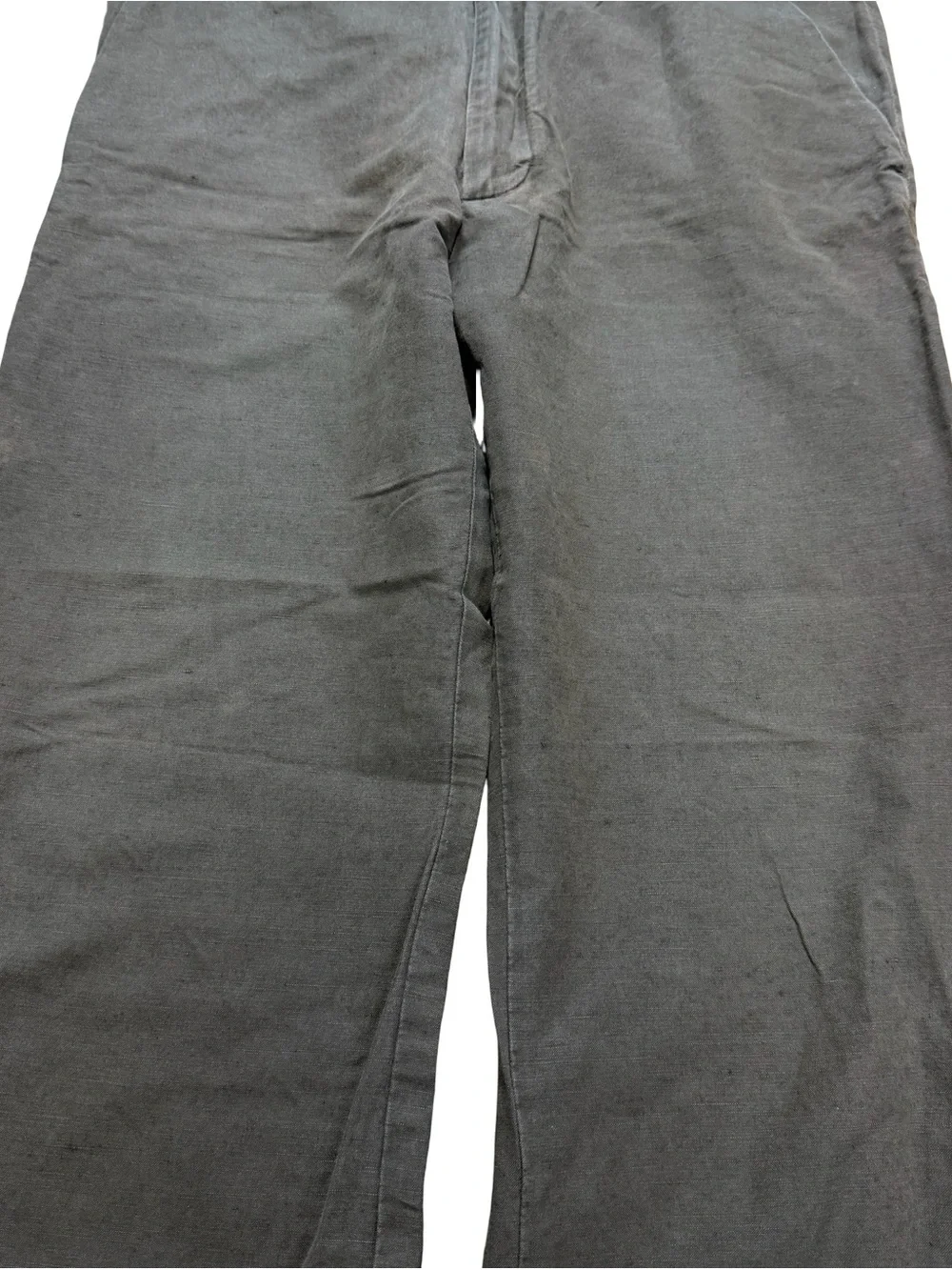 Mens Banana Republic Dawson Brown Cotton Linen Straight Pants Size 36x32